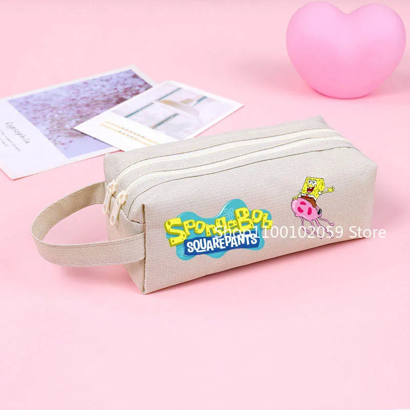 Trousse Bob L'Éponge - Modèle Double Compartiment