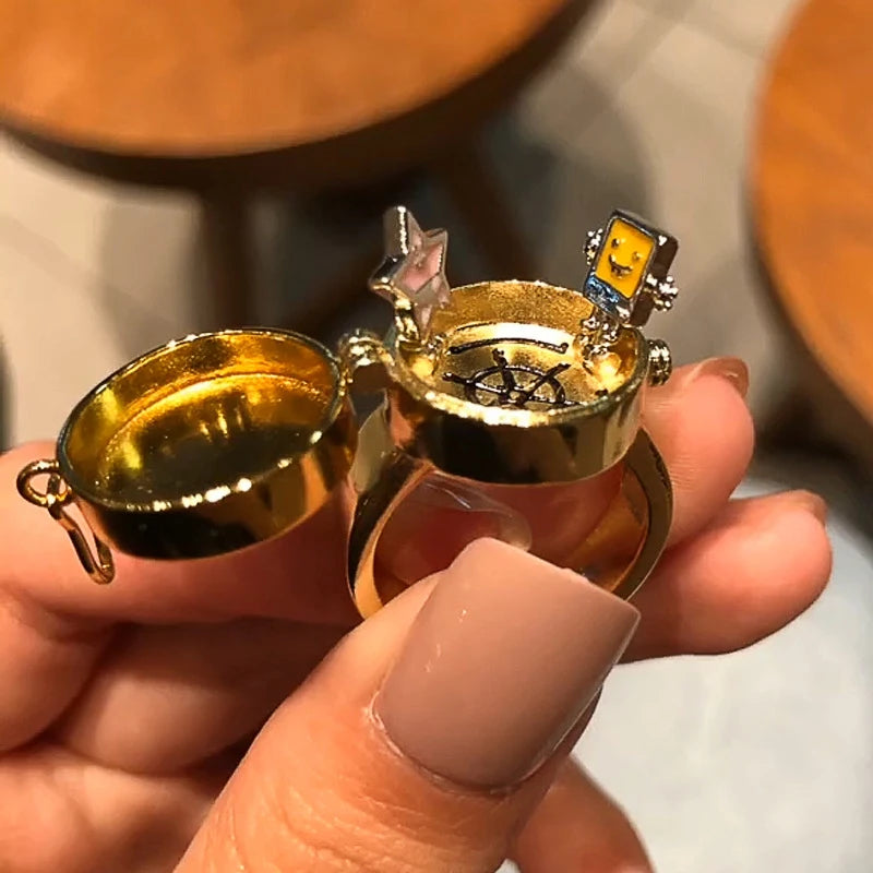 Bague Chevalière Bob L'Éponge - Boussole Secrète