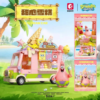 Jeu de Blocs Bob L'Éponge - Food Truck de Plage