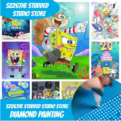 Diamond Painting Bob L'Éponge - Anniversaire