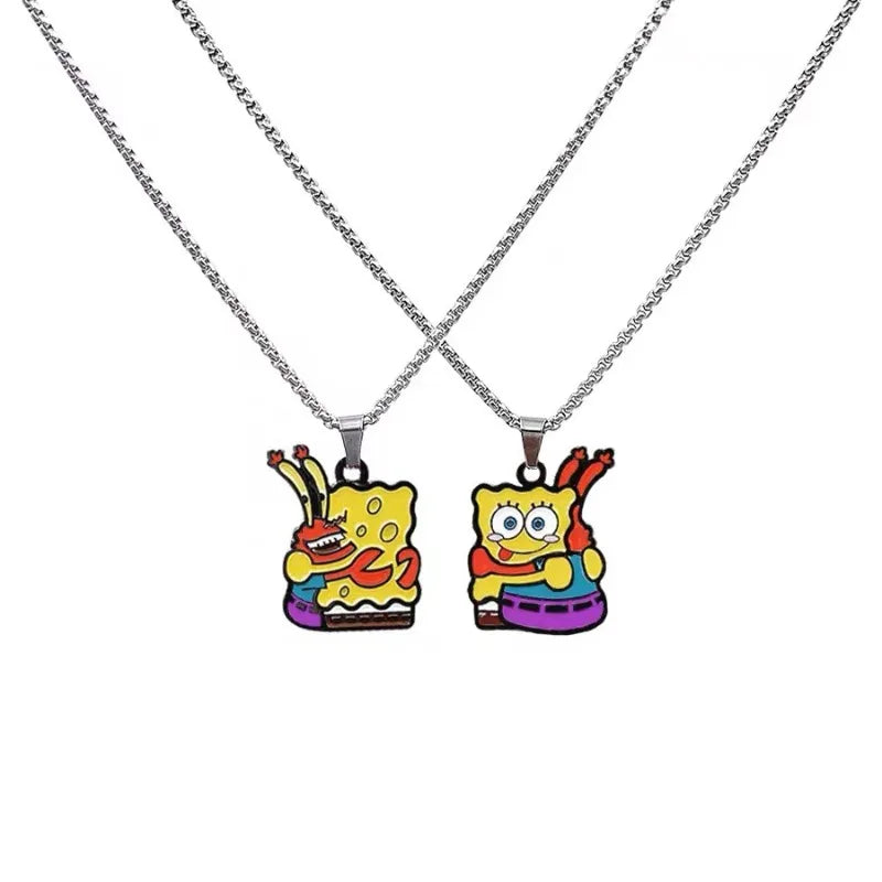 Colliers Couple Bob L'Éponge - Duo Pendentifs
