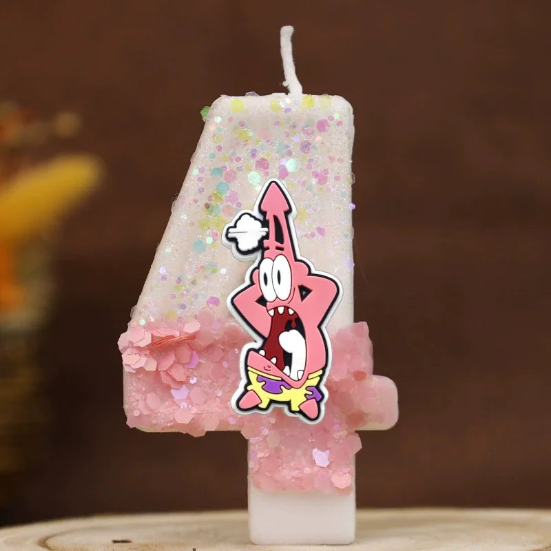 Bougie Anniversaire Bob L'Éponge - Patrick Star