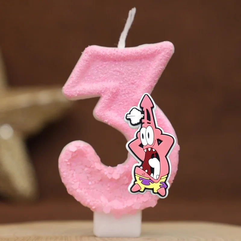 Bougie Anniversaire Bob L'Éponge - Patrick Star