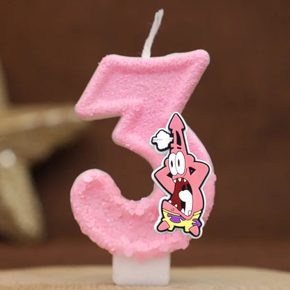 Bougie Anniversaire Bob L'Éponge - Patrick Star