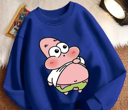 Sweat Shirt Gris Patrick L'Étoile - Ventre Rond