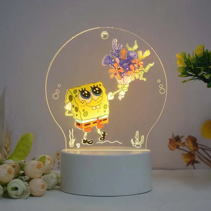 Veilleuse LED Bob & Patrick - Mème Imagination