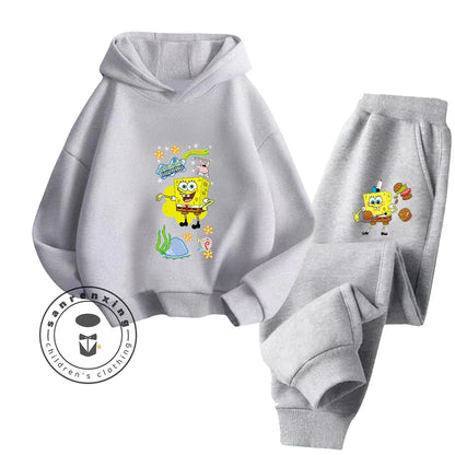 Ensemble Sport Bob L'Éponge - Jaune & Pantalon Noir