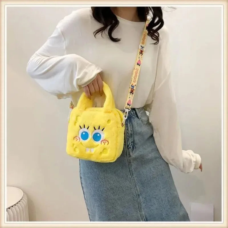 Sac Bandoulière Bob L'Éponge - Peluche Kawaii