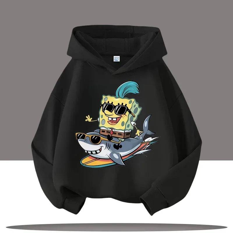 Hoodie Gris Chiné Bob L'Éponge - Gary & Bob