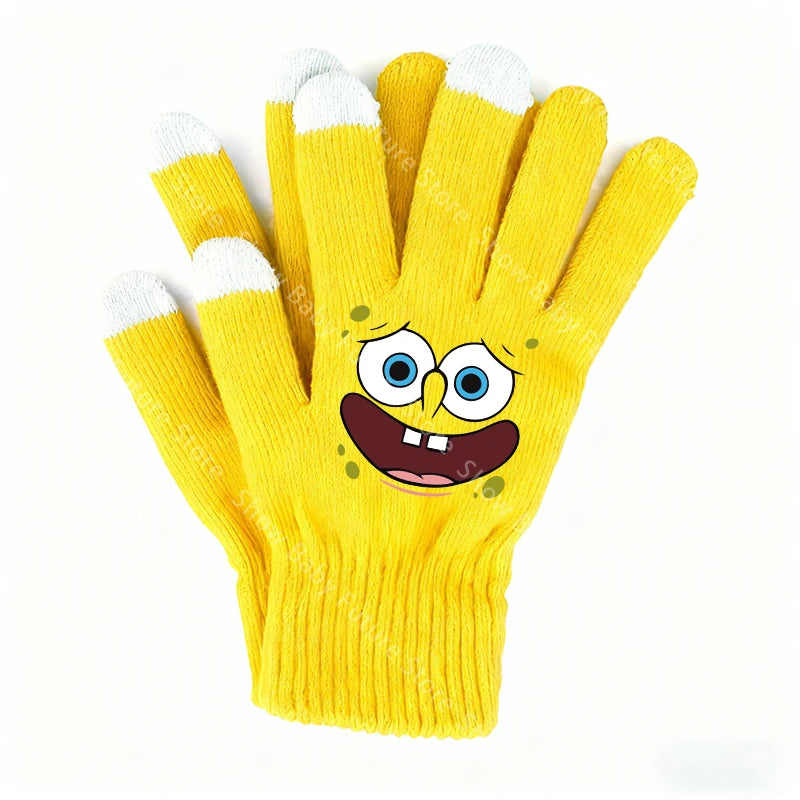 Gants Tactiles Bob L'Éponge - Visage Bob