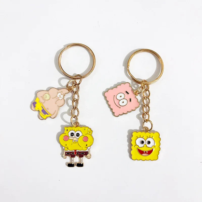 Porte-Clés Bob L'Éponge - Pendentif Doré