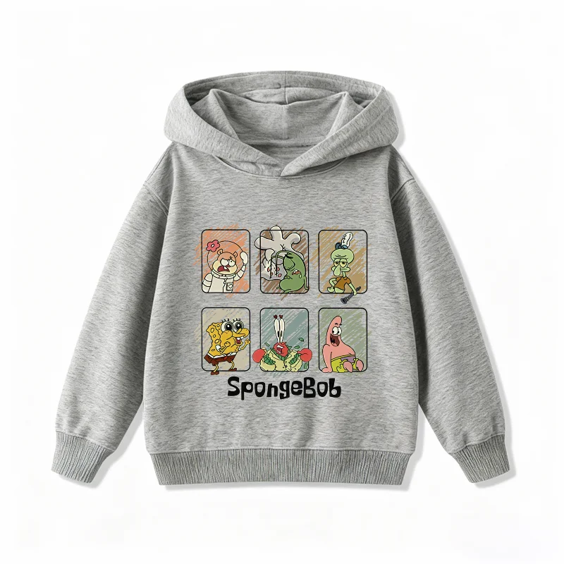 Weißes SpongeBob-Sweatshirt – Bob's Grimassen