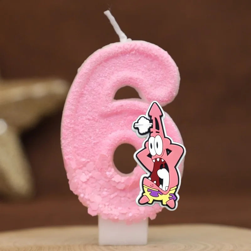 Bougie Anniversaire Bob L'Éponge - Patrick Star