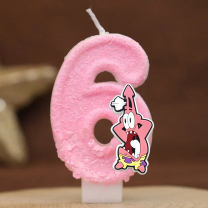 Bougie Anniversaire Bob L'Éponge - Patrick Star