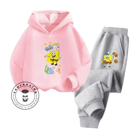 Ensemble Sport Bob L'Éponge - Jaune & Pantalon Noir