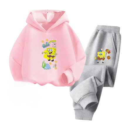Ensemble Sport Bob L'Éponge - Jaune & Pantalon Noir