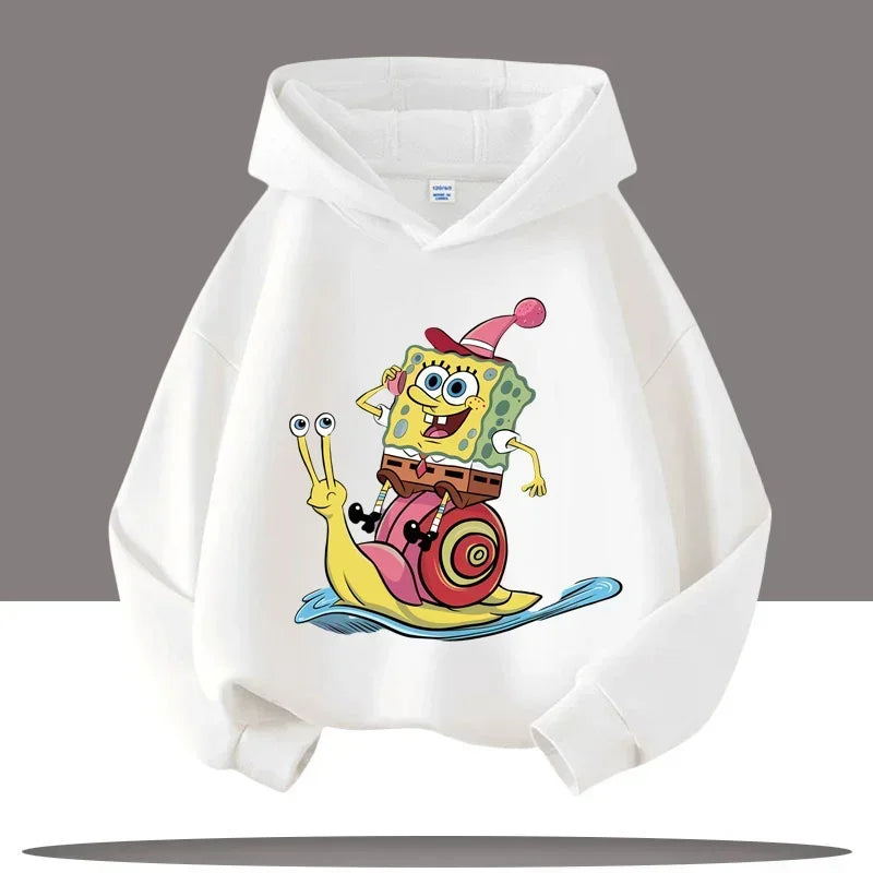 Hoodie Gris Chiné Bob L'Éponge - Gary & Bob