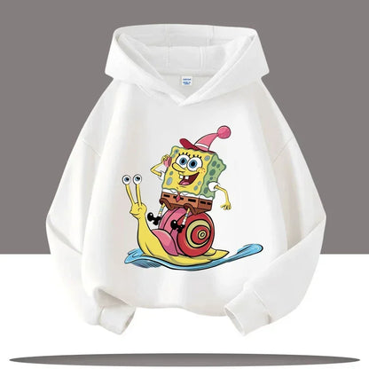 Hoodie Gris Chiné Bob L'Éponge - Gary & Bob