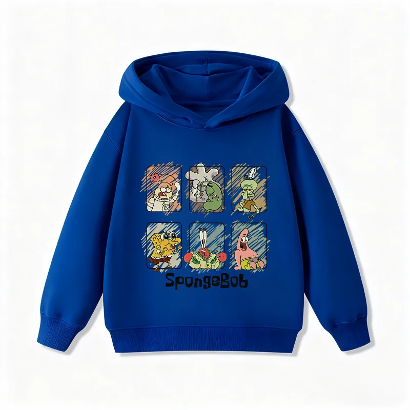 Weißes SpongeBob-Sweatshirt – Bob's Grimassen