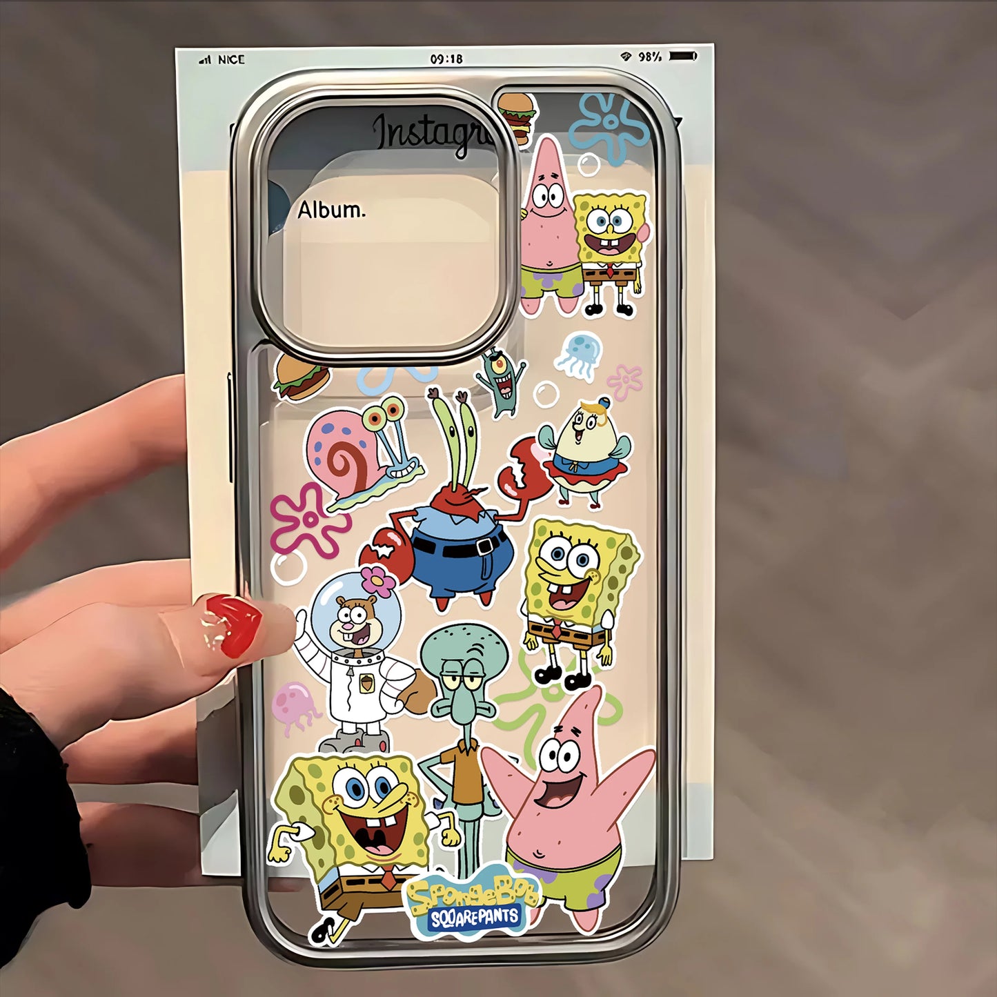 Coque Bob l'Éponge - Modèle Collage Bikini Bottom