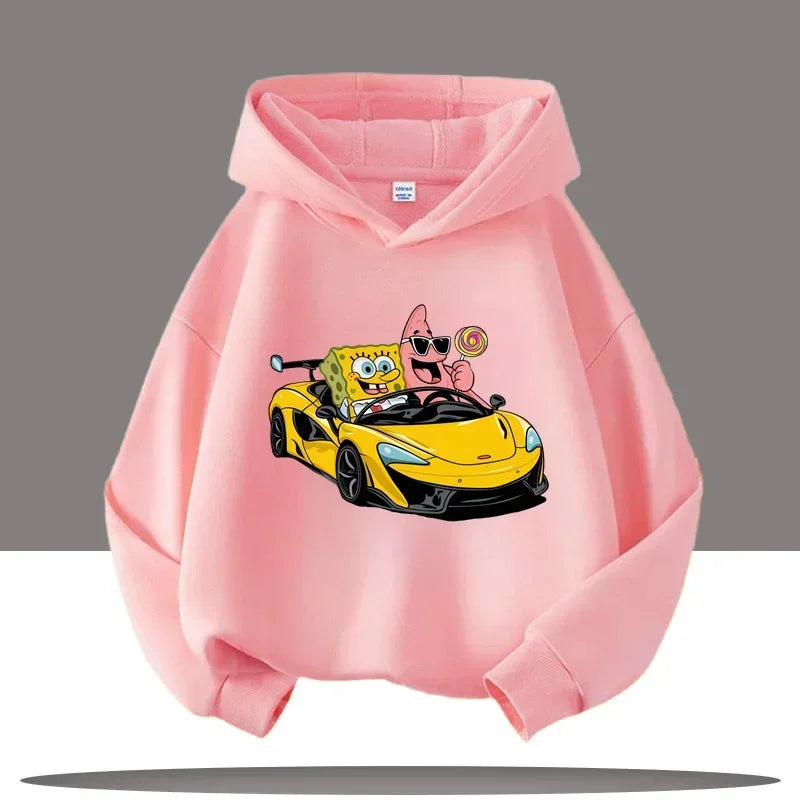 Hoodie Gris Chiné Bob L'Éponge - Gary & Bob