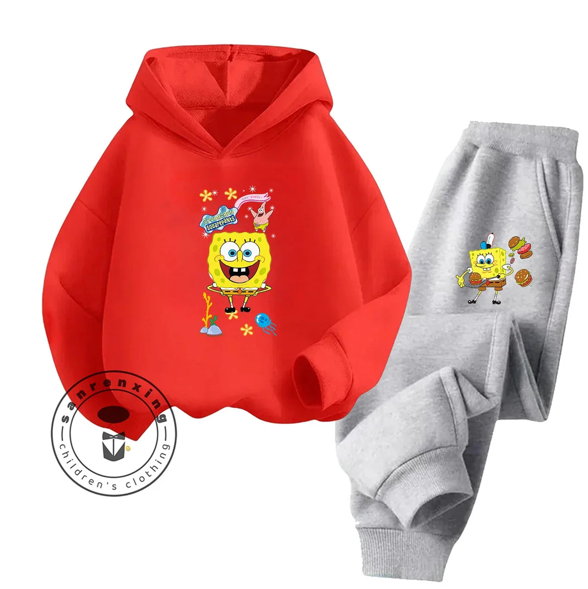 Ensemble Jogging Enfant Bob L'Éponge - Jaune Éclatant