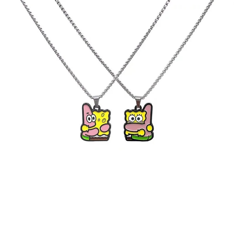 Colliers Couple Bob L'Éponge - Duo Pendentifs