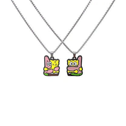 Colliers Couple Bob L'Éponge - Duo Pendentifs