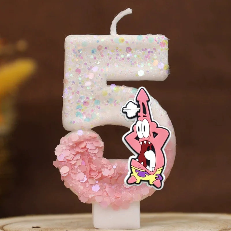 Bougie Anniversaire Bob L'Éponge - Patrick Star