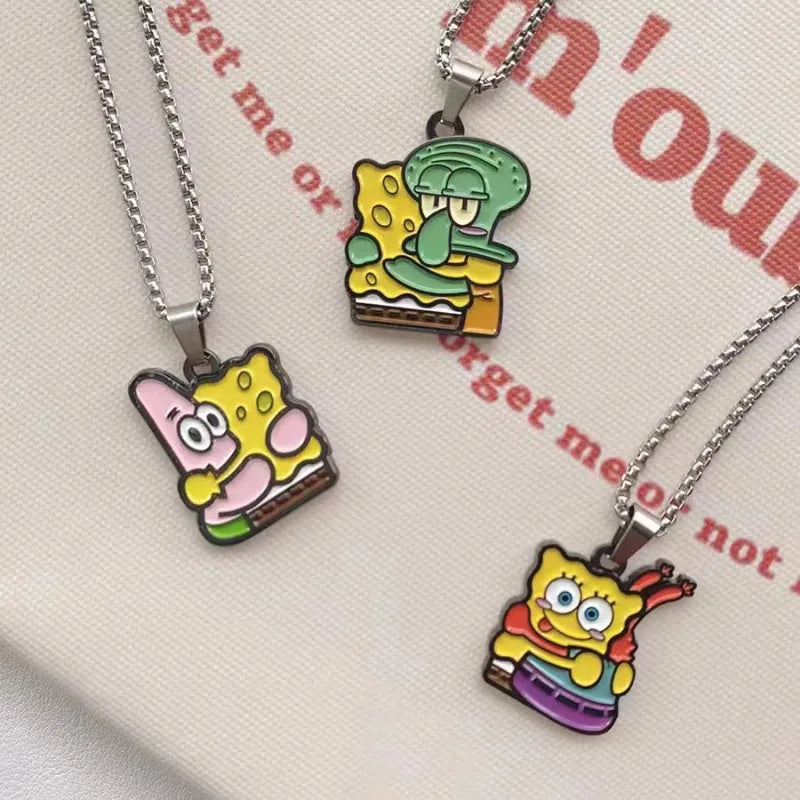 Colliers Couple Bob L'Éponge - Duo Pendentifs