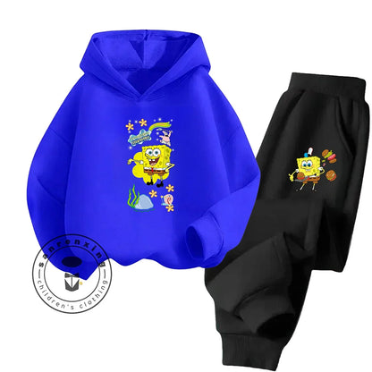 Ensemble Sport Bob L'Éponge - Jaune & Pantalon Noir