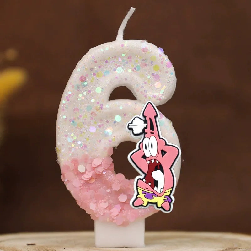 Bougie Anniversaire Bob L'Éponge - Patrick Star