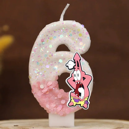 Bougie Anniversaire Bob L'Éponge - Patrick Star