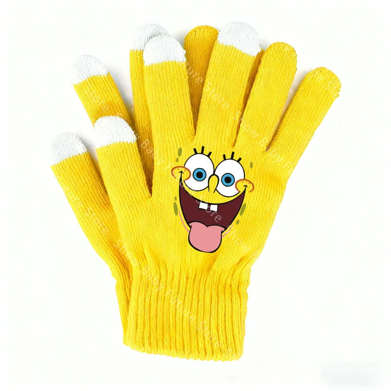 Gants Tactiles Bob L'Éponge - Visage Bob