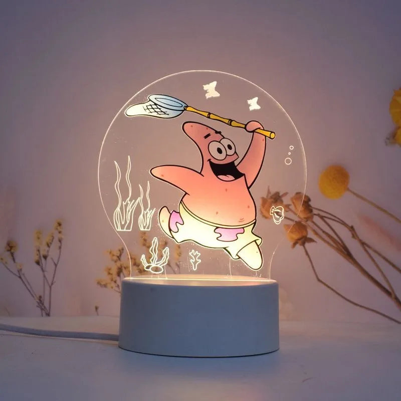 Veilleuse LED Bob & Patrick - Mème Imagination