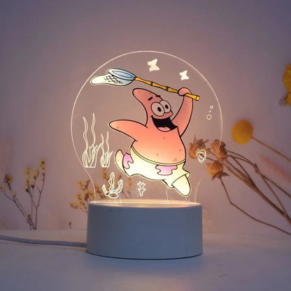 Veilleuse LED Bob & Patrick - Mème Imagination