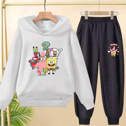 Ensemble Gris Bob L'Éponge - Design Épuré (Haut & Bas)