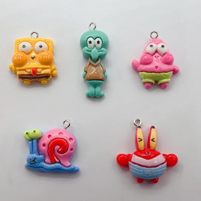 Charms pour chaussures Bob l'Éponge : set de 10 pièces