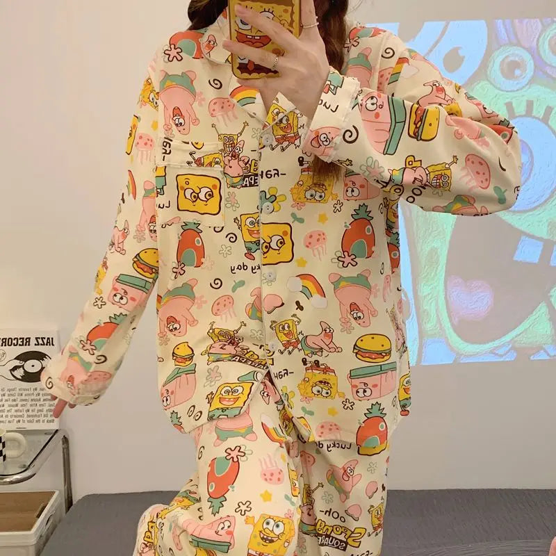 Pyjama Bob L'Éponge - Ensemble Home Wear Femme