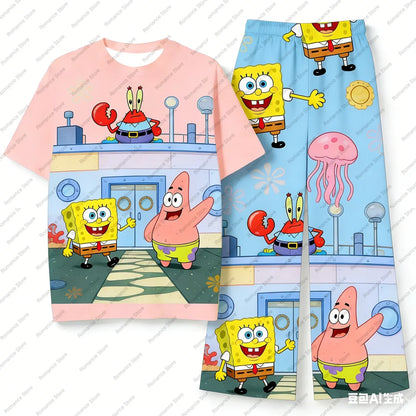Pyjama Long Bob L'Éponge - Ensemble T-Shirt & Pantalon Ananas