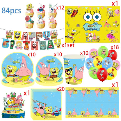 Banderole Anniversaire Bob L'Éponge - Festive