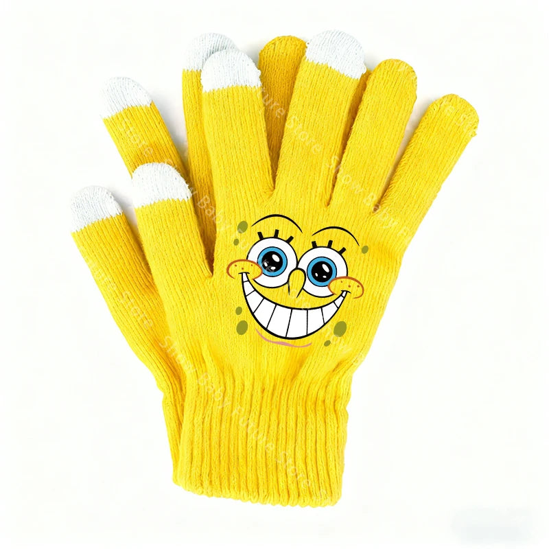 Gants Tactiles Bob L'Éponge - Visage Bob
