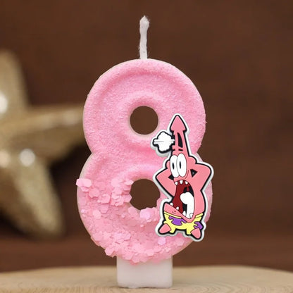 Bougie Anniversaire Bob L'Éponge - Patrick Star