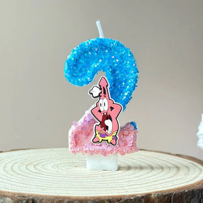 Bougie Anniversaire Bob L'Éponge - Patrick Star