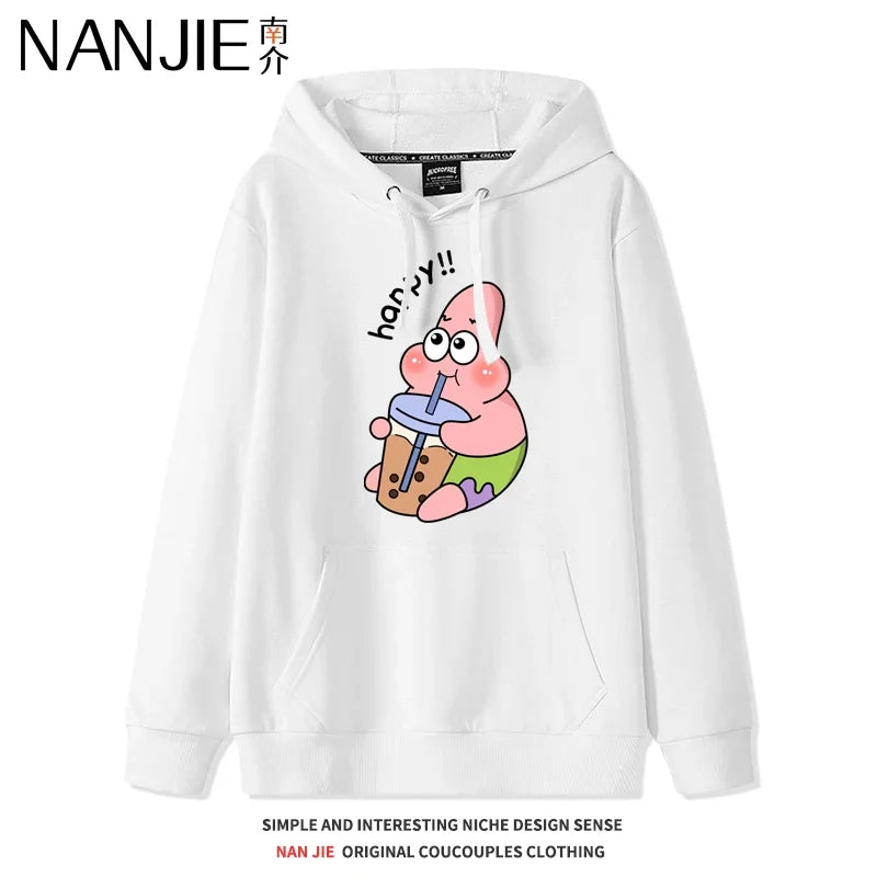 Hoodie bianco di Patrick Stella - Ora dello snack