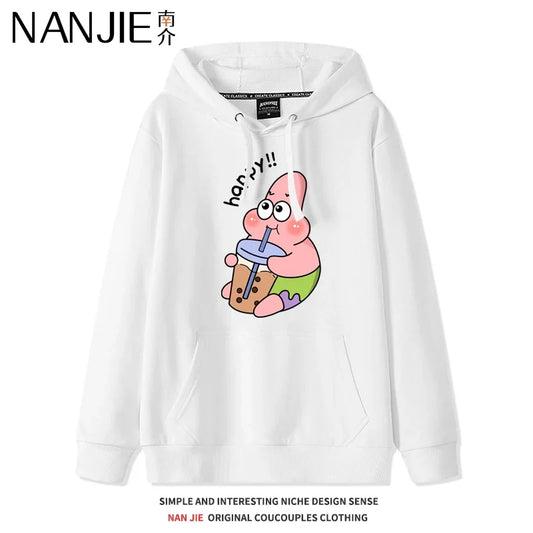 Hoodie bianco di Patrick Stella - Ora dello snack