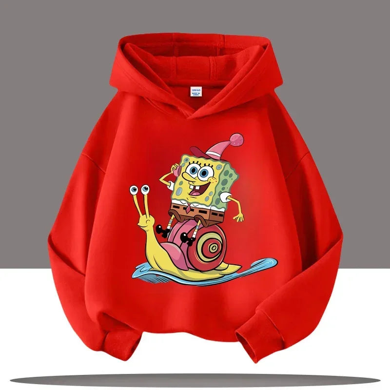 Hoodie Gris Chiné Bob L'Éponge - Gary & Bob