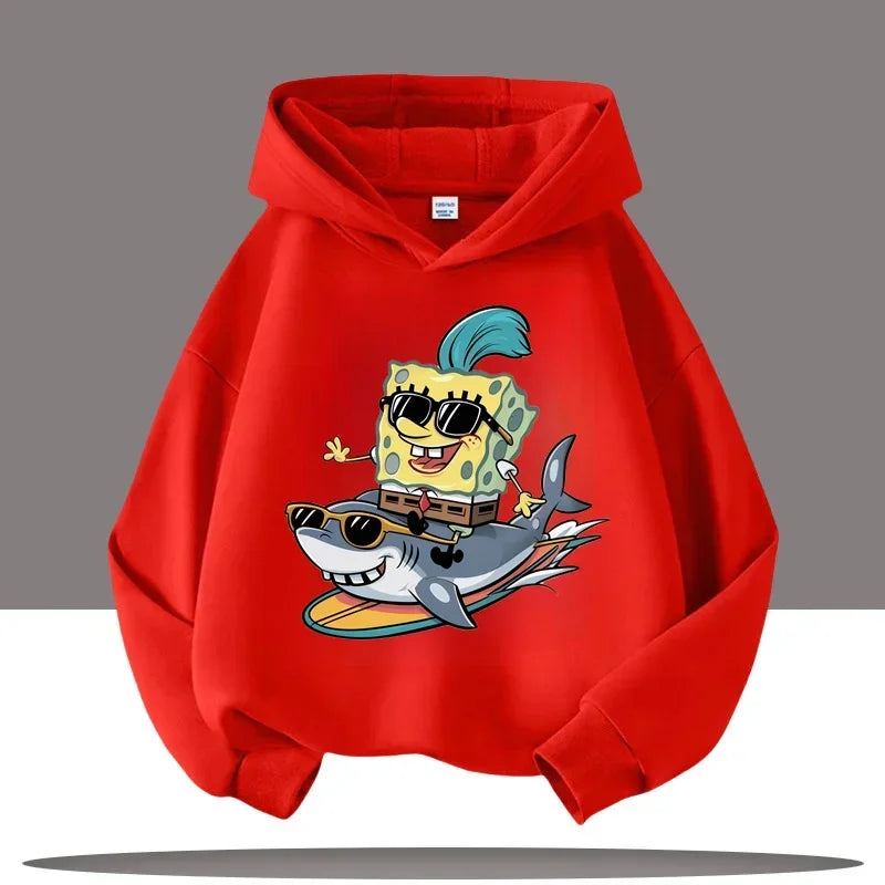 Hoodie Gris Chiné Bob L'Éponge - Gary & Bob