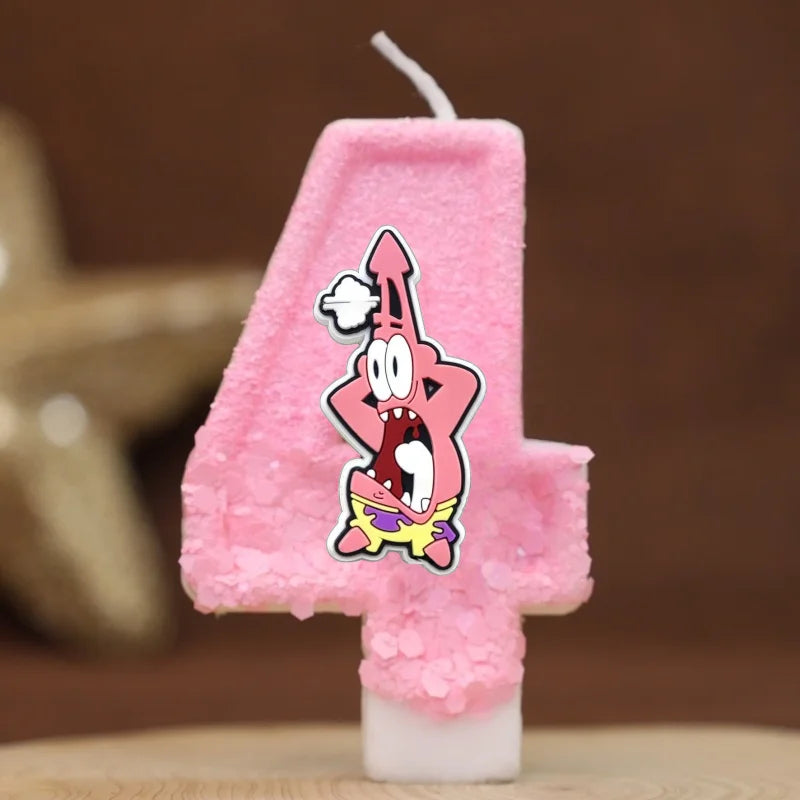 Bougie Anniversaire Bob L'Éponge - Patrick Star