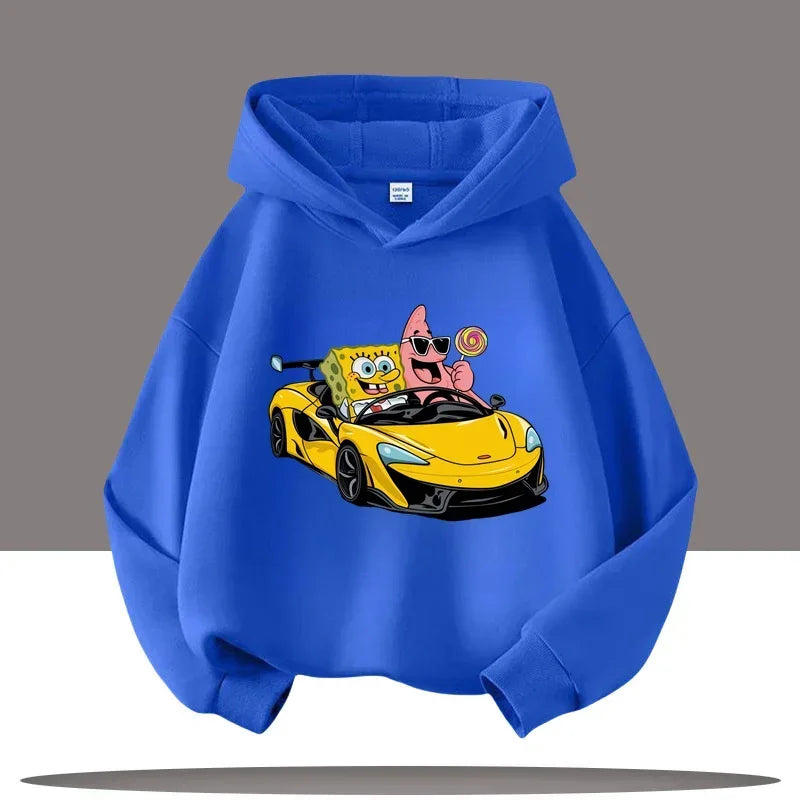 Hoodie Gris Chiné Bob L'Éponge - Gary & Bob